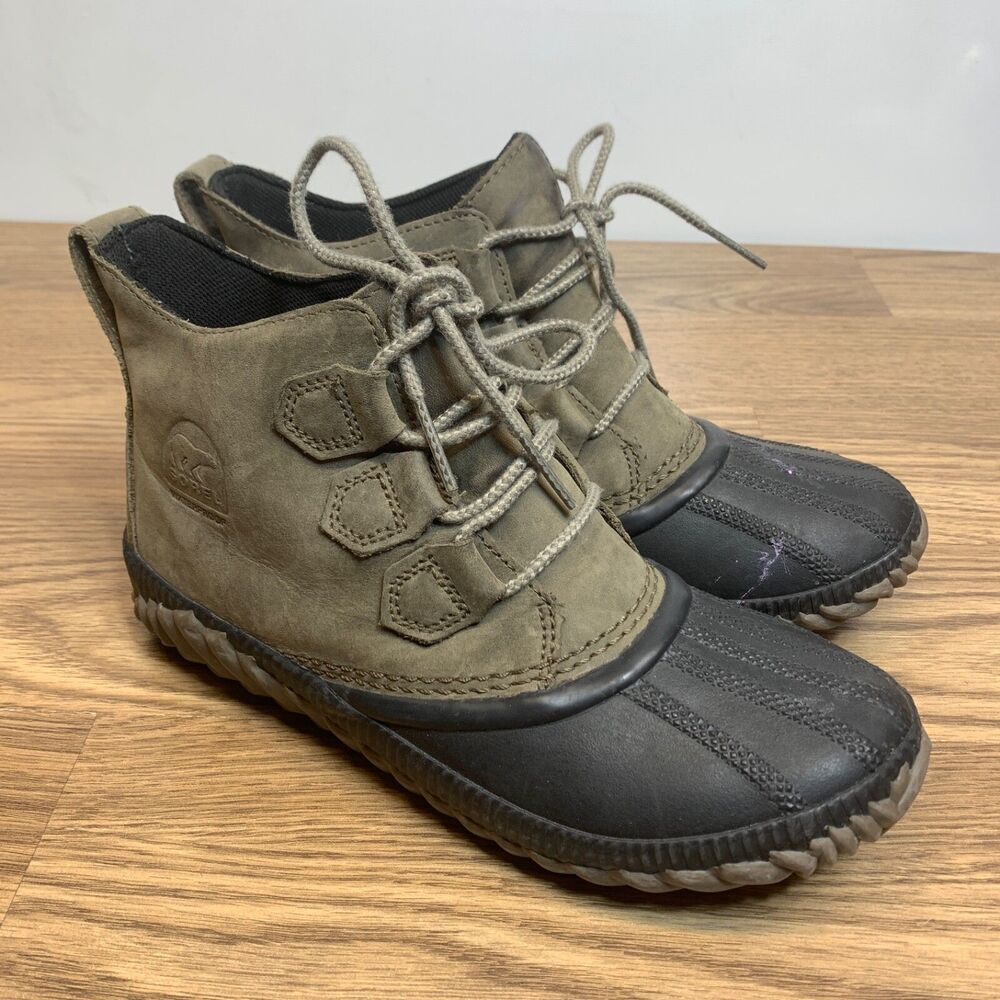 Sorel Womens Size 7.5 Out N About Plus NL2133 Boot Alpine Tundra Olive‎ Green